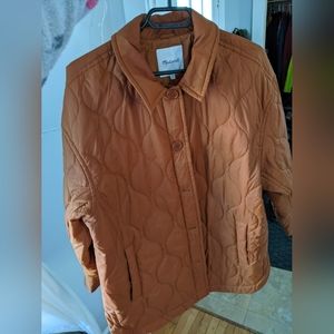 Madewell Dark Camel Shacket XL